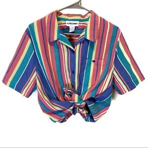 Vintage Striped Button Down Size 16